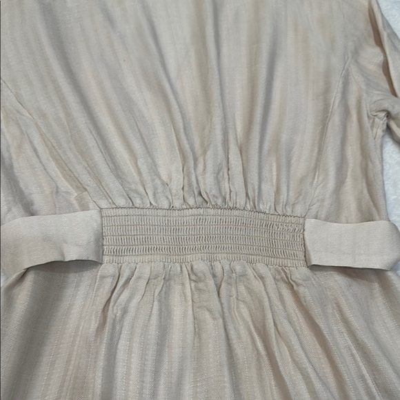 Free People Ivory Buckle Boho Long Sleeve Flowy  Fitted Blouse Size L - Picture 12 of 13